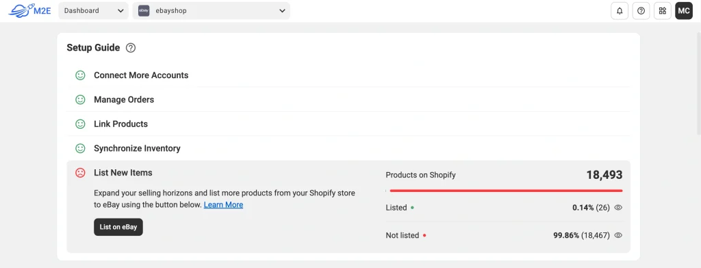List Shopify products on marketplaces