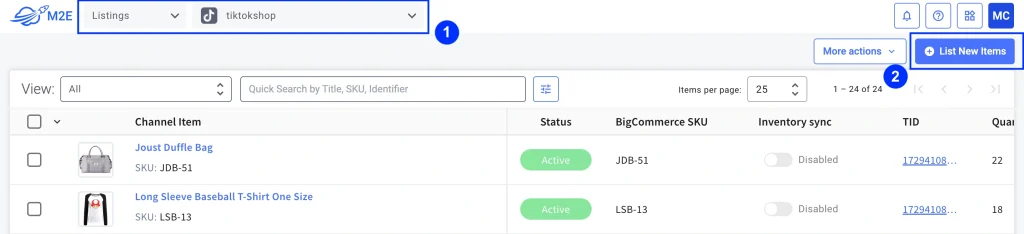 Acceder a los artículos de TikTok Shop