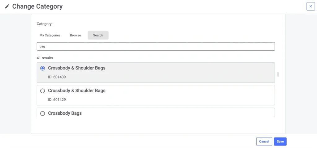 Cambiar la categoría de TikTok Shop