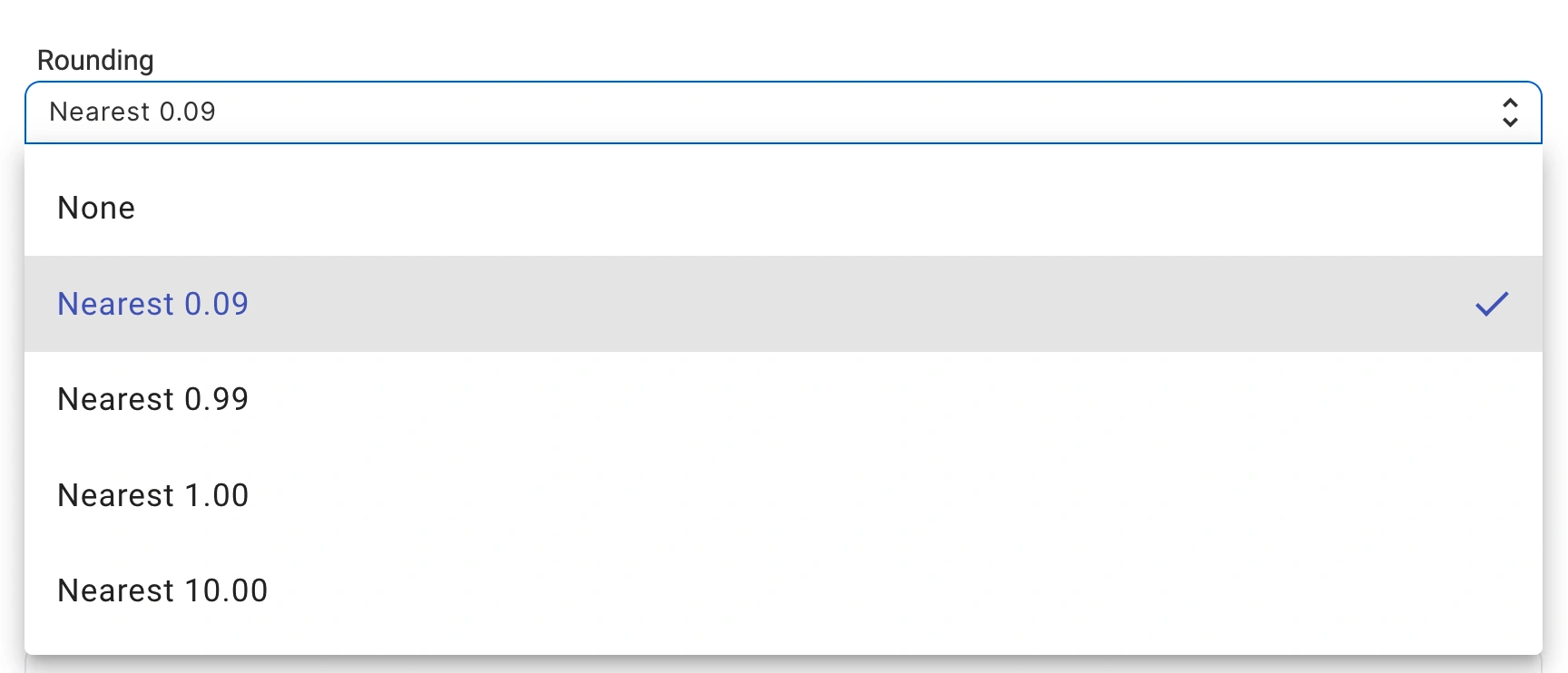 M2E Cloud Politique d'enchères eBay Arrondi