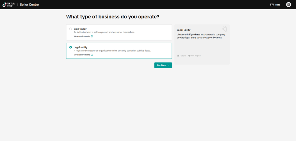 Select Your Business Type