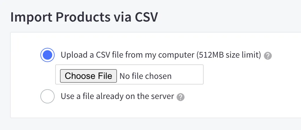 Importujte produkty Walmartu přes CSV do BigCommerce