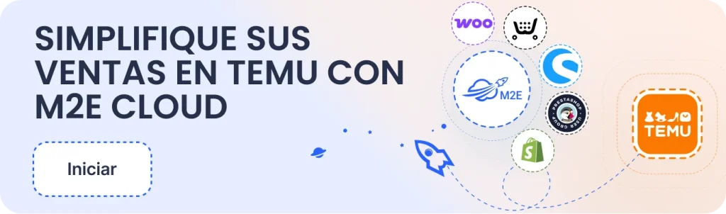 Integración de M2E Cloud Temu