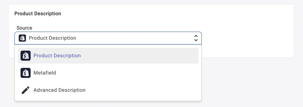 Política de descrição de temas da M2E Etapa 4. Definir a descrição do produto