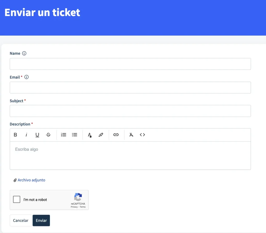 Cómo enviar un ticket a través del portal de asistencia técnica de M2E Cloud
