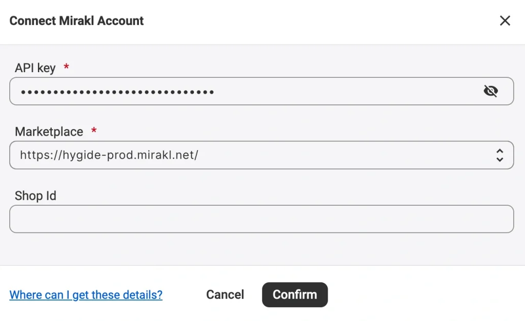 Lier Hygi.de à M2E Mirakl Connect