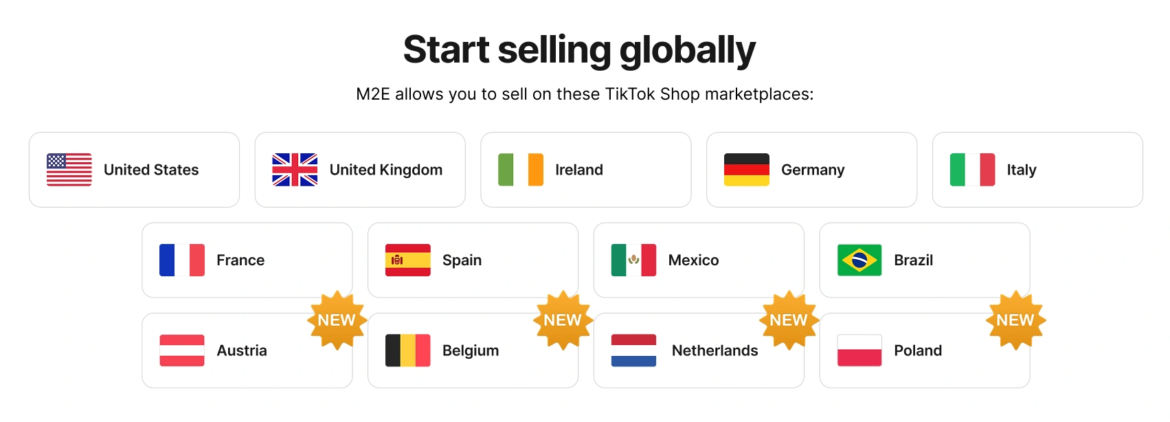 Sell on new TikTok Shop EU markets